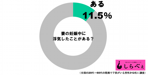 妊娠中の浮気グラフ1